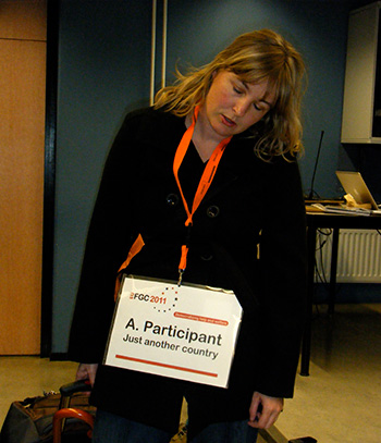 Astrid van der Laar van Lach op de Dag tijdens de Internationale conferentie Eigen kracht.